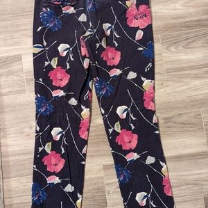 Banana Republic Floral Skinny Work Pants
